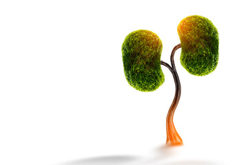 Trees (kidneys), 3D environmental and medical concepts