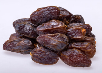 Dried medjoul jumbo dates. Modjoul is one of the noblest variety of dates in the world, often called the king of dates