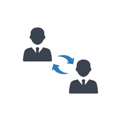 Management teamwork icon