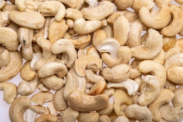 Close up of Cashew nuts. Perfect as a snack.