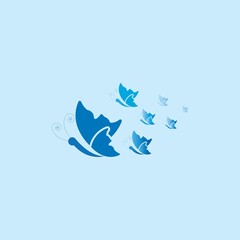 Beauty Butterfly Logo Template Vector icon design
