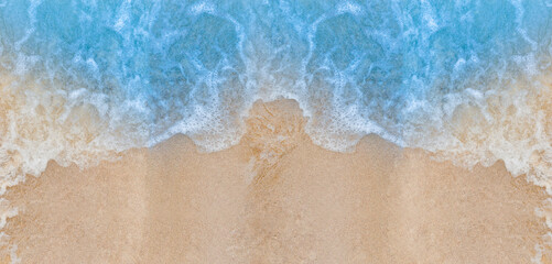 Blue sea and beach texture background.