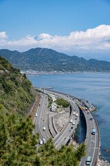 Obraz na płótnie Canvas 薩埵(さった)峠展望台から富士山を望む