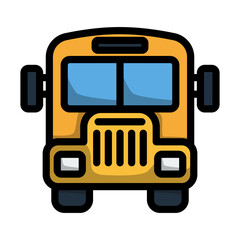 Icon Of School Bus