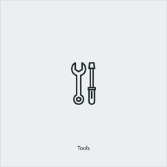 tools icon vector sign symbol