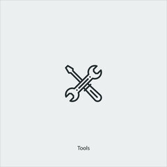 tools icon vector sign symbol