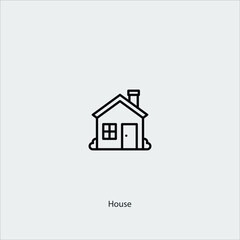 house icon vector sign symbol