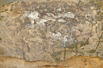 Texture of brick wall and concrete blocks. Samples of stone plates stacked evenly in a row.