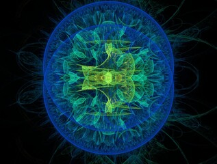 Imaginatory fractal background generated Image