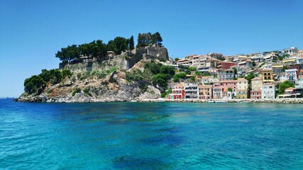 Parga Traditional Town. The Greek Caribean In Preveza, Greece, Epirus.