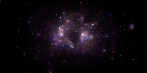 Stars background. Flying Through Space. 