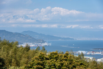 Fototapeta na wymiar 日本平 - 東展望台からの眺望