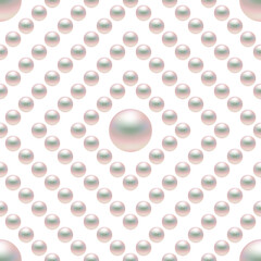 Pearls background. Seamless vector illustration.