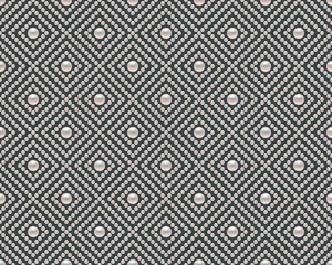 Dark luxury background with small pearls and rhombuses. Seamless vector illustration. 
