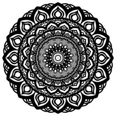 Floral mandala. Vector illustration. Deisgn element