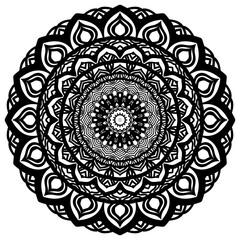 Floral mandala. Vector illustration. Deisgn element