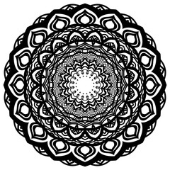 Vector illustration of mandala. Floral design. relax