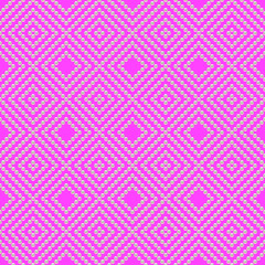 Pink luxury background with small pearls and rhombuses. Seamless vector illustration. 
