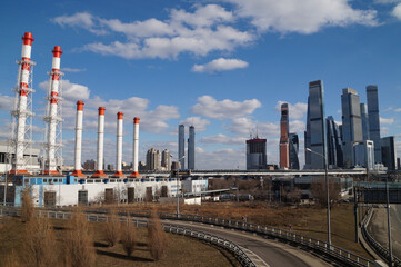 Obraz premium oil refinery plant