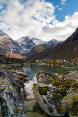 Bondhusvatnet Lake in the Bondhusdalen Valley near the village of Sunndal, Norway