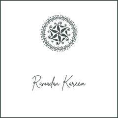 ramadan kareem card vector background	