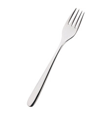 steel fork, isolated on white background