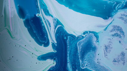 The colors of the aqueous ink are translucent. Abstract multicolored marble texture background