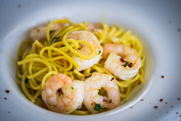 delicious home made AOP with fresh shrimps