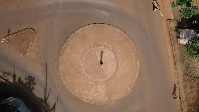 Aerial view of Roundabout Tropical Island - S&atilde;o Tom&eacute; and Prince