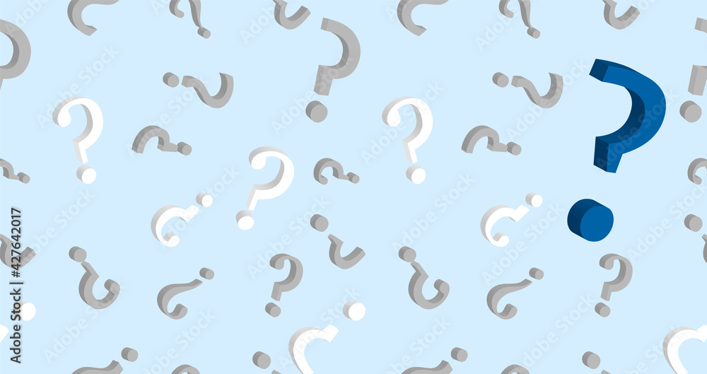 Poster high detailed 3d font character seamless pattern. vector illustration