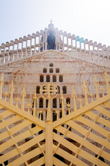 gete of Basilica of the Annunciation in Nazareth city, Israel