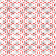 Red hexagon grid and black background