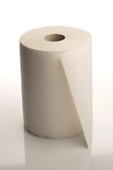 Kitchen roll isolated on white. 