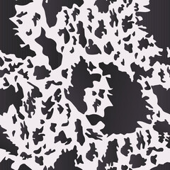 seamless vector pattern with the image of spots of dark brown color on a light background in the form of camouflage for printing on fabric and for interior decoration