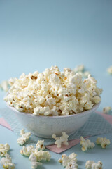 popcorn in a bowl