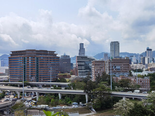 landscape of of Hong Kong city.