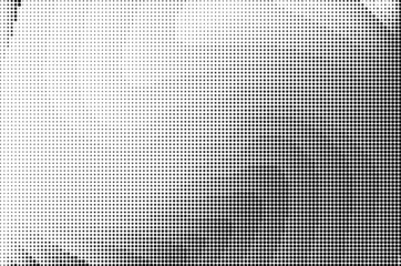 Perforated panel. Abstract monochrome background. Halftone pattern. Vector illustration.