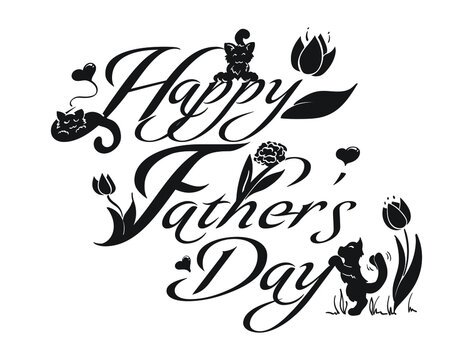 Happy Father's Day Word Art
