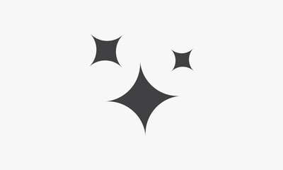 Obraz premium sparkles icon vector illustration. isolated on white background.