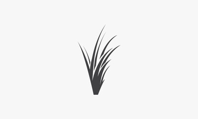 Fototapeta premium grass vector illustration on white background. creative icon.