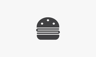 hamburger vector illustration on white background. creative icon.