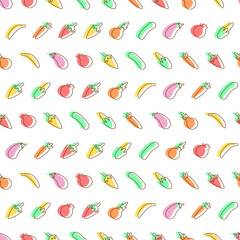 Vegetables pattern seamless. Vegetarian pattern seamless. vector texture