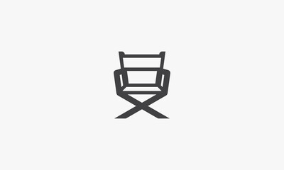 chair vector illustration on white background. creative icon.