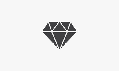 diamond vector illustration on white background. creative icon.