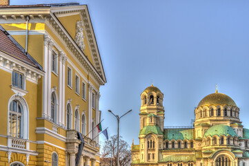 Fototapeta na wymiar Alexander Nevski Cathedral, Sofia, Bulgaria