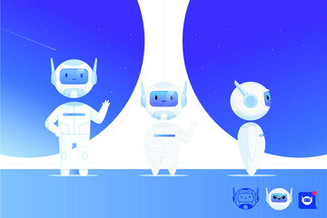 Mascot robot character 