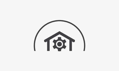 work from home vector illustration. creative icon isolated on white background.