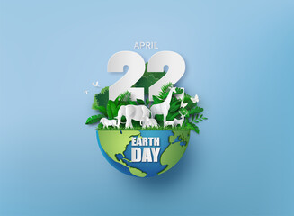World environment and earth day - 427655607