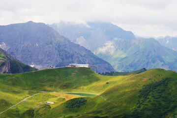 Fototapeta premium The top station of Fellhorn cable car, Oberstdorf