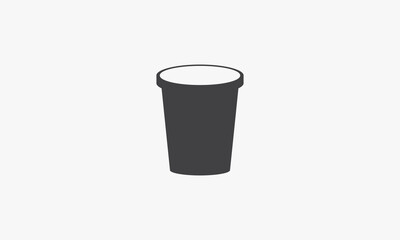 plastic cups icon. vector illustration. isolated on white background.